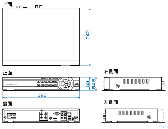 外形寸法図