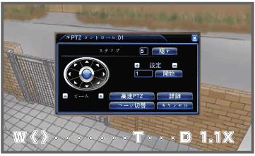 PTZコントロール機能